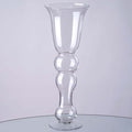 Efavormart 4 Pack | 20'' Pilsner Curved Trumpet Glass Vase