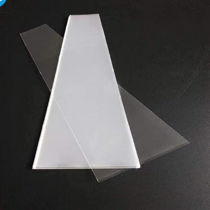 WLngtv 100 Pcs Clear Plastic Flower Bouquet Sleeve Bags, Sleeve Transparent Cellophane Bags Rose Packaging Gift Wrap Cellophane for Valentine's Day