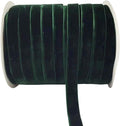 10 Yards Velvet Ribbon Spool (Dark Green, 5/8")