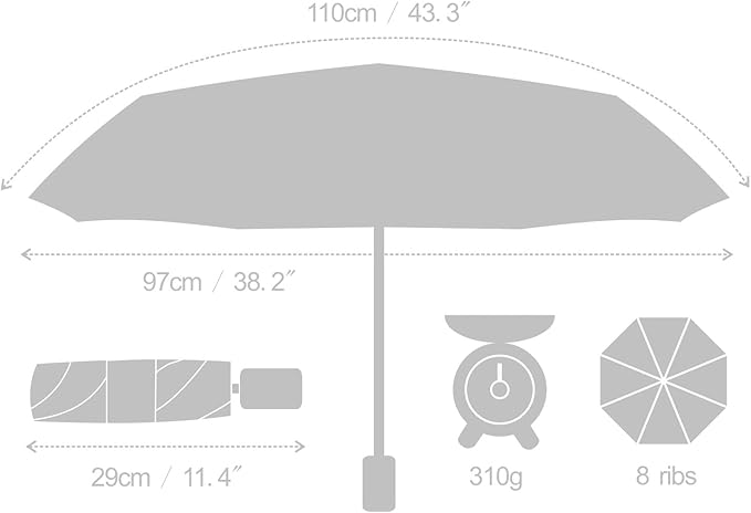 White Wedding Umbrella, Foldable, Waterproof, Windproof, Golden Color Shaft, Frame, Pongee Fabric, Aluminum Shaft, Frame, Fiberglass Ribs, Wooden Handle, Super Light, Compact Size