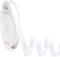 Ribbli White Satin Ribbon Double Faced Satin 1/2 inch x Continuous 50 Yards-White Ribbon for Gift Wrapping Crafts Wedding Decoration Bows Bouquet Floral Arrangement