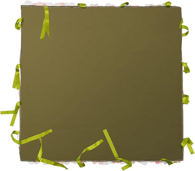CNCEST Artificial Flower Wall Panels, Flower Wall Mat Silk Rose Flower Panels, Artificial Flower Wall Background (Green+White+Champagne)