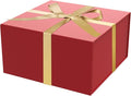 Gift Box 8x8x4 Inch with Magnetic Closure Lid Red Gift Boxes For Presents,Bridesmaid Gifts Box,Birthday Gift box,Luxury for Gift Packaging, Magnetic Gift Box for Wrapping Gifts(Red)