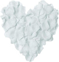 LZXD 1000 Pieces White Artificial Silk Rose Petals Flower Decoration Wedding Party Color White