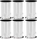 PMU Curling Ribbon - Crimped Texture Curling Ribbons for Gift Box Wrapping, Florist Flowers, Birthday Party Decorations, Festival Art Craft & Christmas Décor - White 3/8 Inch X 250 Yards, Pkg/6