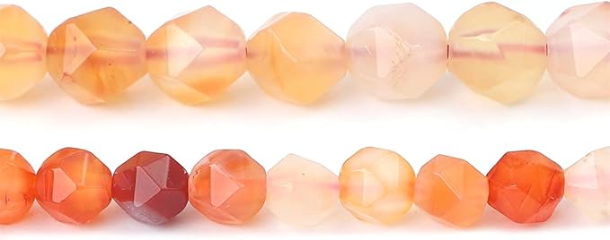 Faceted Natural Sunstone Stone Round Beads 6mm 36cm/Strand for Jewelry Making