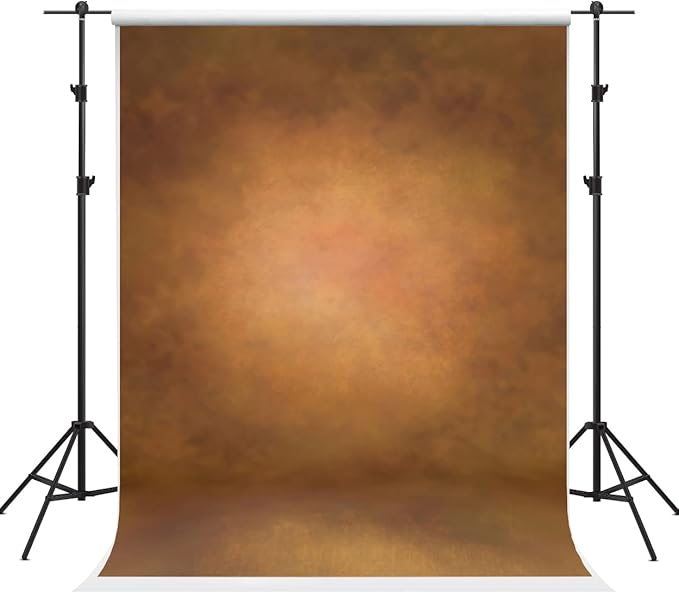 Kate 10×8ft Abstract Brown Photo Backdrop Old Master Texture Background Portrait Photography Backdrops for Photographer Head Shots Microfiber