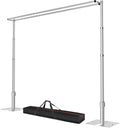 8.9x10ft Pipe and Drape Backdrop Stand, Double Crossbar, Heavy Duty Adjustable Background Frame with Metal Base for Parties Photography Wedding Photoshoot Decoration
