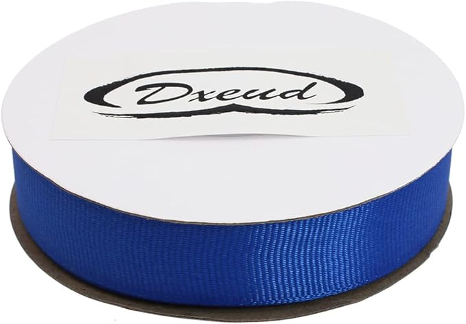 Solid Grosgrain Ribbon 25 Yard Each Roll 100% Polyester Woven Edge (3/4", Royal Blue)