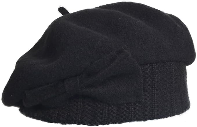 VECRY Women's 100% Wool Bucket Hat Felt Cloche Beret Dress Winter Beanie Hats