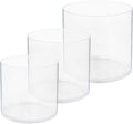 Royal Imports Flower Acrylic Vases Cylinders - Decorative Centerpiece for Home or Wedding - Non Breakable Plastic, 1-Set of 3 Sizes: 4", 5", 6" - Clear