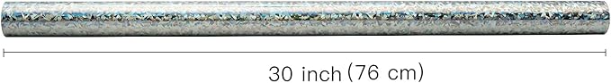 RUSPEPA Silver Geometric Pattern Colorful Metallic Wrapping Paper-81.5 Sq Ft-Solid Color Paper Perfect for Party, Wedding, Birthday, Christmas, Baby Show -30Inch X 32.8Feet