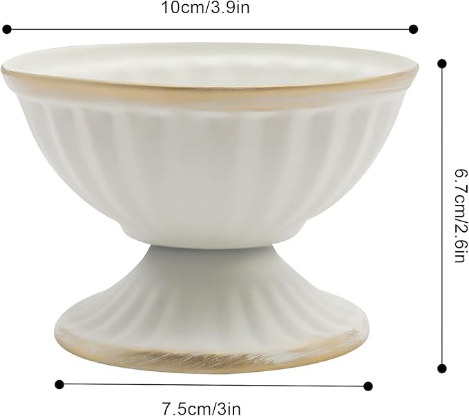 White Flower Arrangements Pot Vase for Wedding Centerpieces Table， 10 Pcs Small Metal Flower Planter Urn Vase Pot，for Home Wedding Party Christmas (10PCS, White)