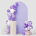Two-Sided Lavender 7.2 FT Wedding Arch Cover, Lavender Spandex Arch Backdrop Cover for Party, 7.2 FT Arch Cover, Chiara Backdrop for Wedding Birthday Party Decor