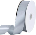 TONIFUL 1-1/2 Inch (40mm) x 100 Yards Silver Wide Satin Ribbon Solid Fabric Ribbon for Gift Wrapping Chair Sash Valentine's Day Wedding Birthday Party Decoration Hair Floral Craft Sewing