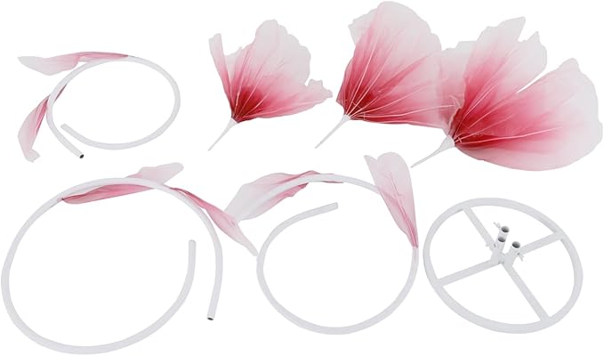 67inch Large Paper Artificial Flowers, Crepe Paper Pink Giant Paper Flowers, 3D Floral Decor for Garden, Photography Props, Wedding, Art Gallery(Pink)