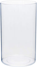 Royal Imports Flower Vase Acrylic Cylinder - Decorative Centerpiece for Home or Wedding - Non Breakable Plastic, 5"X8" Tall Round - Clear
