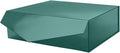 PACKHOME Large Christmas Gift Box with Lid 13.5x9x4.1 Inches, Sturdy Collapsible Gift Box with Magnetic Closure for Xmas (Glossy Dark Green)