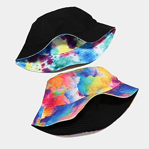 Quanhaigou Bucket Hat for Men Women,Packable Reversible Printed Sun Hats,Fisherman Outdoor Summer Travel Hiking Beach Caps