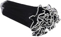Flower Wrapping Mesh Paper Black Floral Wraps Bouquet Packaging Paper Wrinkled Wavy Net Yarn Valentine's Day Flower Shop Supplies Wedding Home Decoration 11 X 162 inches/bag (Pearl Black)