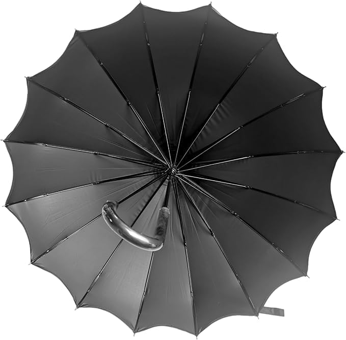 Full Size Dark Wing Pagoda Umbrella - Ideal for All Weather, Perfect for Vampires, Gothic Enthusiasts, and Lovers of Unique Bat Wing Style