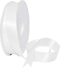 Morex Ribbon Double Face Satin Ribbon 7/8" X 50 YD Off White Ribbon for Gift Wrapping, Birthday Gift Cards, Satin Dress for Women, Silk Ribbons for Crafts, Wedding Gifts for Couple