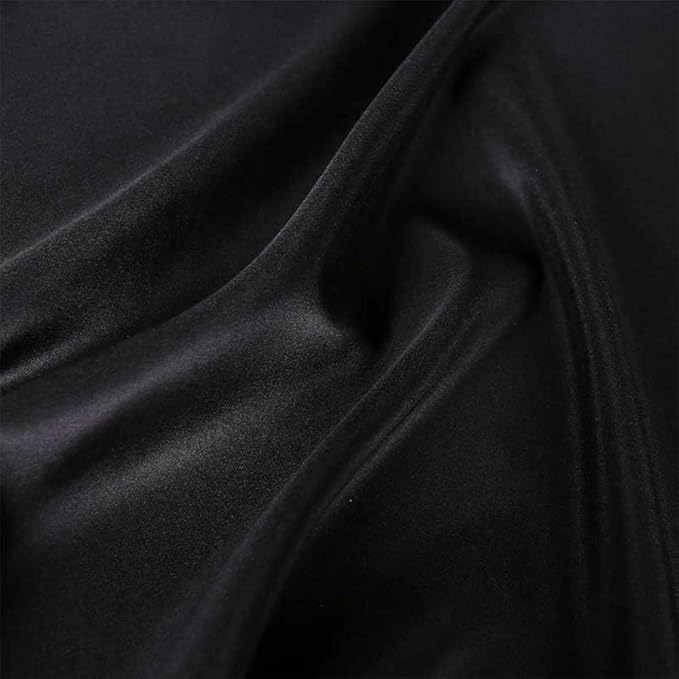 GFCC 8FTX10FT Black Backdrop Background for Photography Photo Booth Backdrop for Photoshoot Background Screen Video Recording Parties Curtain