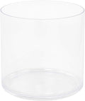 Royal Imports Flower Acrylic Vase Decorative Centerpiece for Home or Wedding by Royal Imports - Break Resistant - 4" Cylinder by 4" Tall