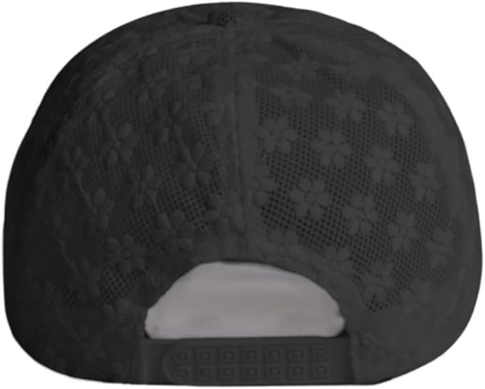 Women's Lace Flower Baseball Cap, Adjustable Hollow Design Summer Sun Hat, Breathable for Casual Outfits Daily Sun Protection