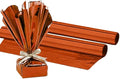PMU (2 Gift Wrap Mylar Roll Metallic Orange 2-sided, 24 Inches X 25 Ft Roll 1.4 Mil Highly Reflective Mylar Film, Great for Gifts, Birthdays, Christmas, Baskets, Arts & Crafts