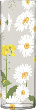 Vase Plastic Vase Elegant Cylinder Flower Vase Shatterproof Decorative Centerpiece for Home Table Office Weddings Events (11.8 x 3.9 in)