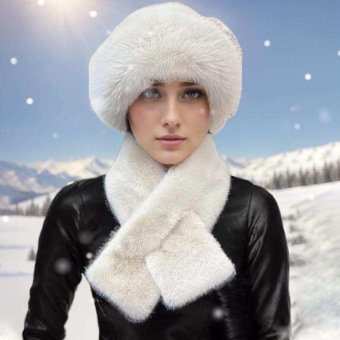 Faux Fur Bucket Hat, Womens Winter Plush Fluffy Furry Mink Hats Warm Thickened Fisherman Cap for Girls Women
