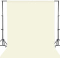 GFCC Ivory Photo Backdrop - 10FTx10FT Background for Photography Photo Booth Backdrop for Photoshoot Video Recording Background Screen Parties Curtain
