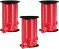 PMU Curling Ribbon - Crimped Texture Curling Ribbons for Gift Box Wrapping, Florist Flowers, Birthday Party Decorations, Festival Art Craft & Christmas Décor - Red 3/8 Inch X 250 Yards, Pkg/3