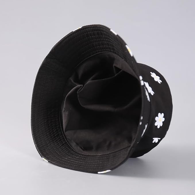 Malaxlx Unisex Bucket Hat Beach Sun Hat Aesthetic Fishing Hat for Men Women Teens, Reversible Double-Side-Wear
