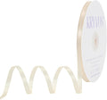 Cream Satin Ribbon, Double Faced 1/4 Inch X 50 Yards Cream Ribbon, Premium Satin Ribbon for Gift Wrapping, Crafts, Hair Bow Making, Sewing, Flower Bouquet, Wedding Party Decor