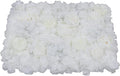 Artificial Flower Wall Panels, Silk Wedding Flower Wall Backdrop Panel, 3D Floral Panel Artificial Floral Wall Mat Flower Screen for Photo Party Wedding Wall Background Decor (6PCS Ivory White)