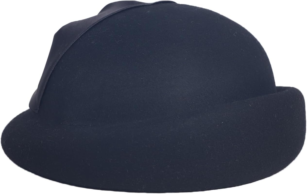 Women Wool Felt Ribbon French Fashion Vintage Millinery Beret Hats Top Cap Ladies Party Wedding Fedoras Chapeau
