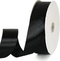 TONIFUL 1-1/2 Inch (40mm) x 100 Yards Black Wide Satin Ribbon Solid Fabric Ribbon for Gift Wrapping Chair Sash Valentine's Day Wedding Birthday Party Decoration Halloween Craft Sewing