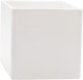 Royal Imports Flower Acrylic Vases Cubes - Decorative Centerpiece for Home or Wedding - Non Breakable Plastic, 5" - White