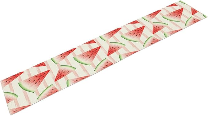 Watermelon Table Runner,Summer Fruit Tropical Birthday Party Decoration Dining Room Home Kitchen Table Decor 13 x 108Inch