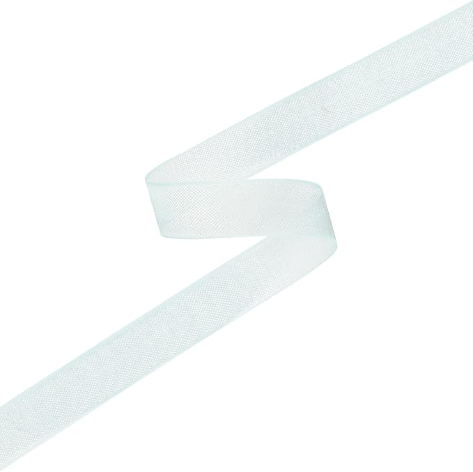 3/8 Inch Aqua Shimmer Sheer Organza Ribbon Sheer Chiffon Ribbon 50 Yards-Roll Multiple Colors Available for Gift Wrapping Wedding Events Christmas Décor