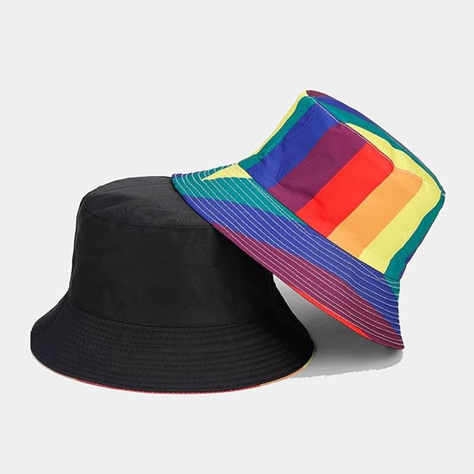 Quanhaigou Bucket Hat for Men Women,Packable Reversible Printed Sun Hats,Fisherman Outdoor Summer Travel Hiking Beach Caps