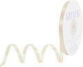Cream Satin Ribbon, Double Faced 1/4 Inch X 25 Yards Cream Ribbon, Premium Satin Ribbon for Gift Wrapping, Crafts, Hair Bow Making, Sewing, Flower Bouquet, Wedding Party Decor