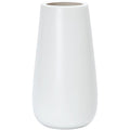 D'vine Dev 12 Inch White Elegant Oval Ceramic Vase for Flowers, Home Décor Vase with Design Box, VS-LD-C-4
