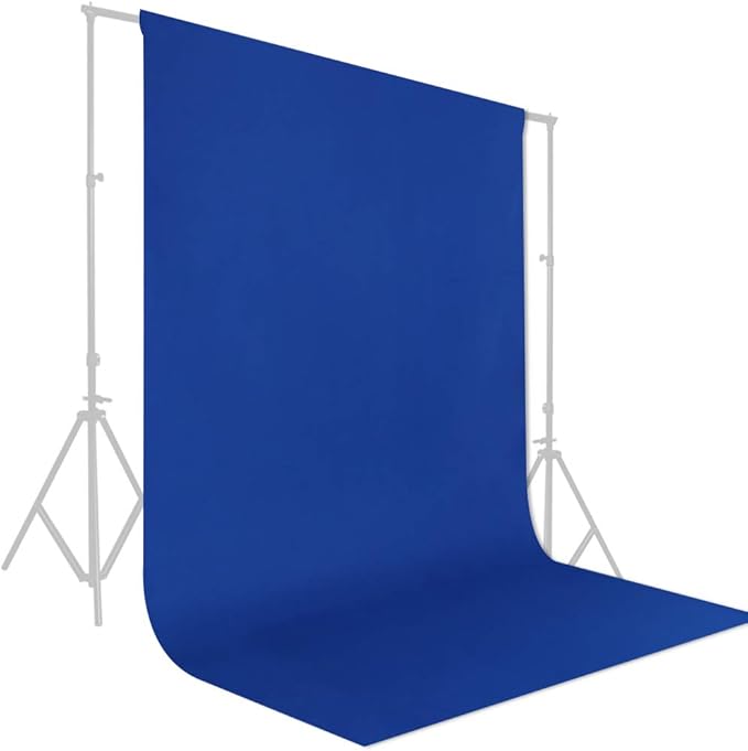 GFCC Royal Blue Backdrop - 8FTX10FT Polyester Blue Photo Backdrop for Photoshoot Background for Photography Screen Video Recording Photo Background
