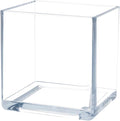 Royal Imports Flower Acrylic Vases Cubes, Decorative Centerpiece for Home or Wedding, Non Breakable Plastic, 5x5 - Clear