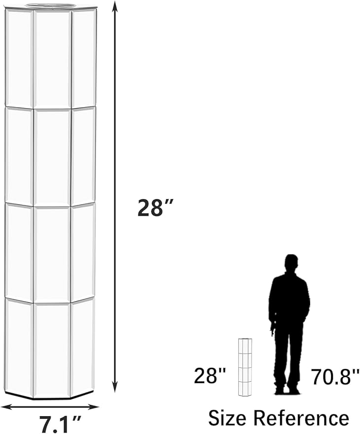 Mirror Floor Vase 28 inch High, Silver Decorative Glass Tall Vases for Decor Living Room Large Big Cylinder Standing Vase for Bedroom Home Corner Indoor Office
