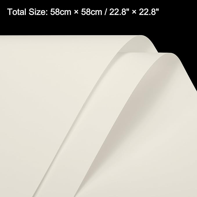 MECCANIXITY Pearlescent Film Flower Wrapping Paper 22.8x22.8 Inch Waterproof for DIY Crafts, Gift/Gift Box Packaging Light Beige Pack of 20