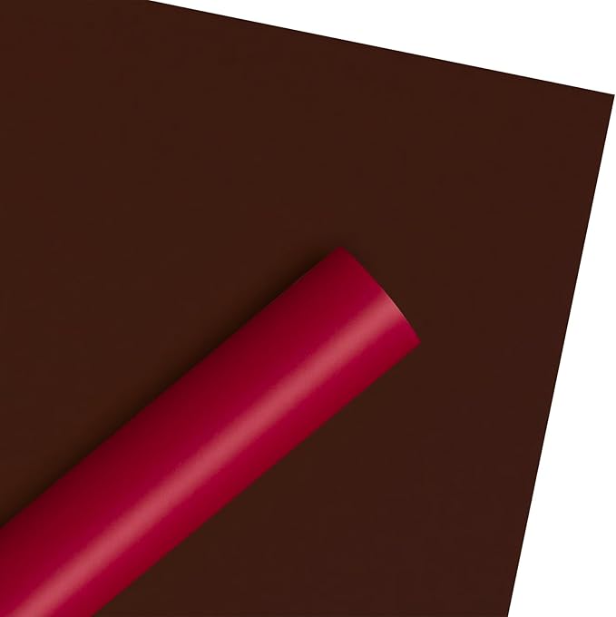 WRAPAHOLIC 20 Sheets Flower Wrapping Paper - 22.4 x 22.4 inch Dark Red Color Water-Resistant Floral Bouquet Wrapping Paper, Florist Supplies Packaging for Christmas, Wedding Birthday Gift DIY